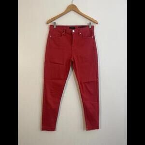 Banana Republic Red Skinny Jeans 28